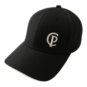 Black Baseball Cappi Cap with CP Embroidered Logo